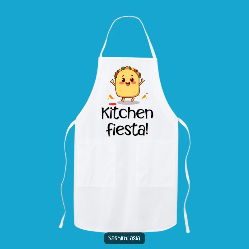 Funny Taco Apron: Fiesta Chef Style with Salsa Splash Gift