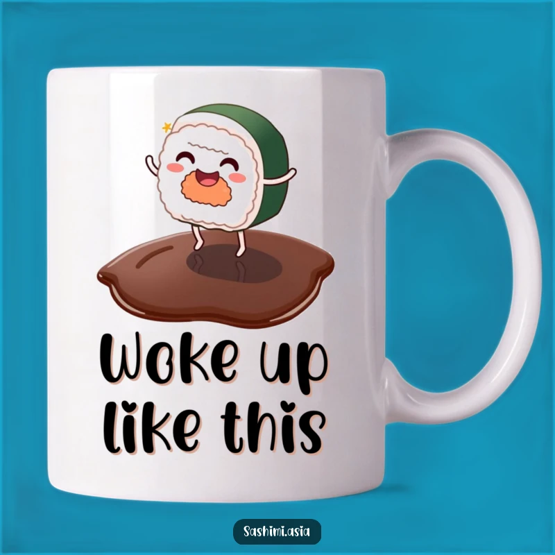 Funny Sushi Mug: Dancing Foodie Humor Gift for Sushi Lovers