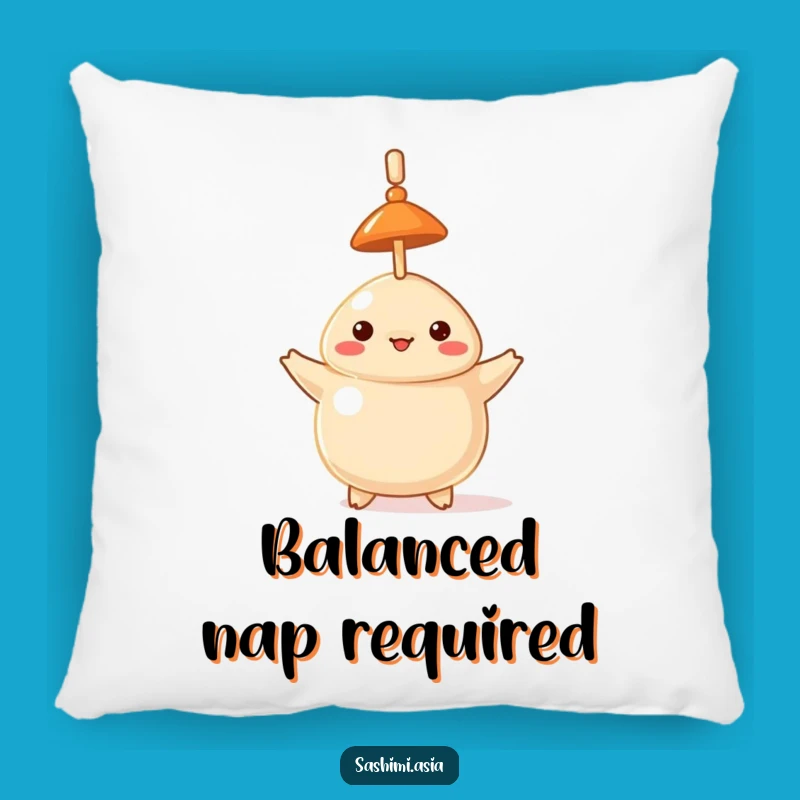 Funny Dumpling Hat Balancing Toothpick Pillow - Comfy and Hilarious Home Accent!
