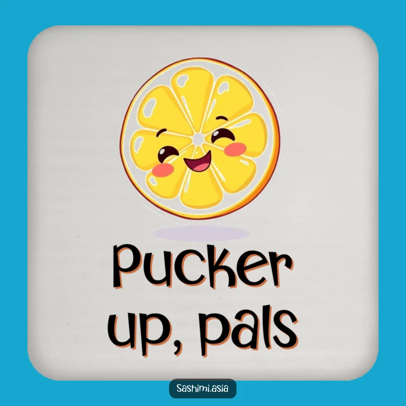 Funny Spinning Lemon Coasters: Protect Your Surfaces with This Cheerful Citrus Set