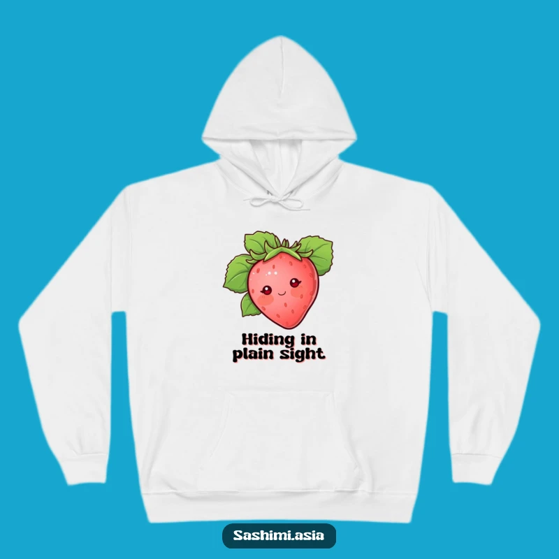 Funny Strawberry Hoodie: Cozy Shy Berry Comfort Gift