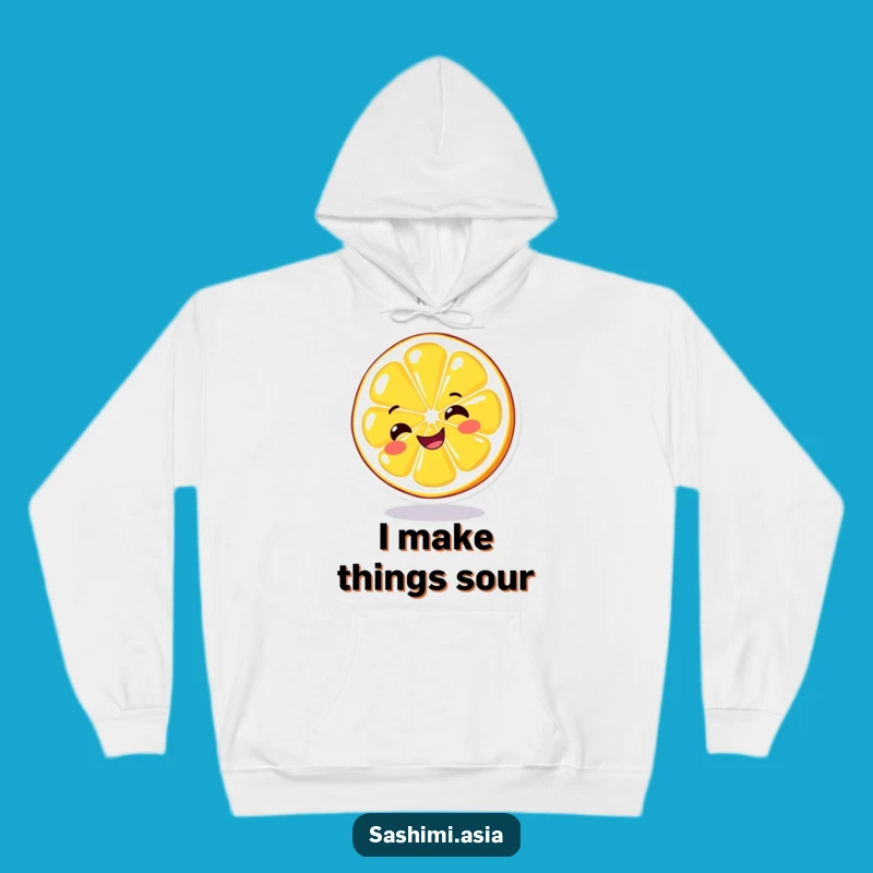 Funny Spinning Lemon Hoodie: Cozy Up with This Cheerful Citrus Sweatshirt