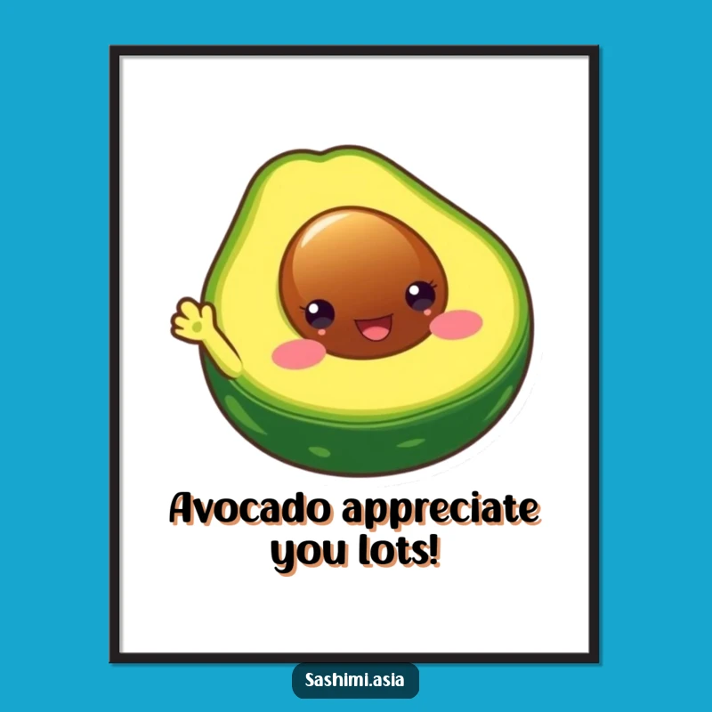Free Printable Avocado Wall Art - Funny Downloadable Guac Decor Gift