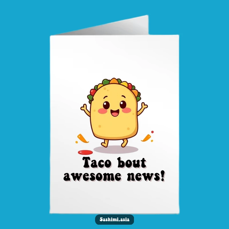 Congrats Free Printable Card: Taco Fiesta Hop, Downloadable & Print at Home Cheers