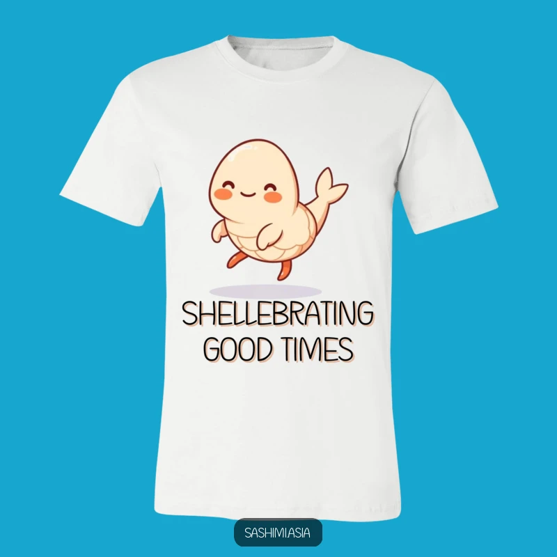 Funny Hopping Shrimp T-Shirt: Wear Your Playful Spirit with This Lively Sea Creature Tee