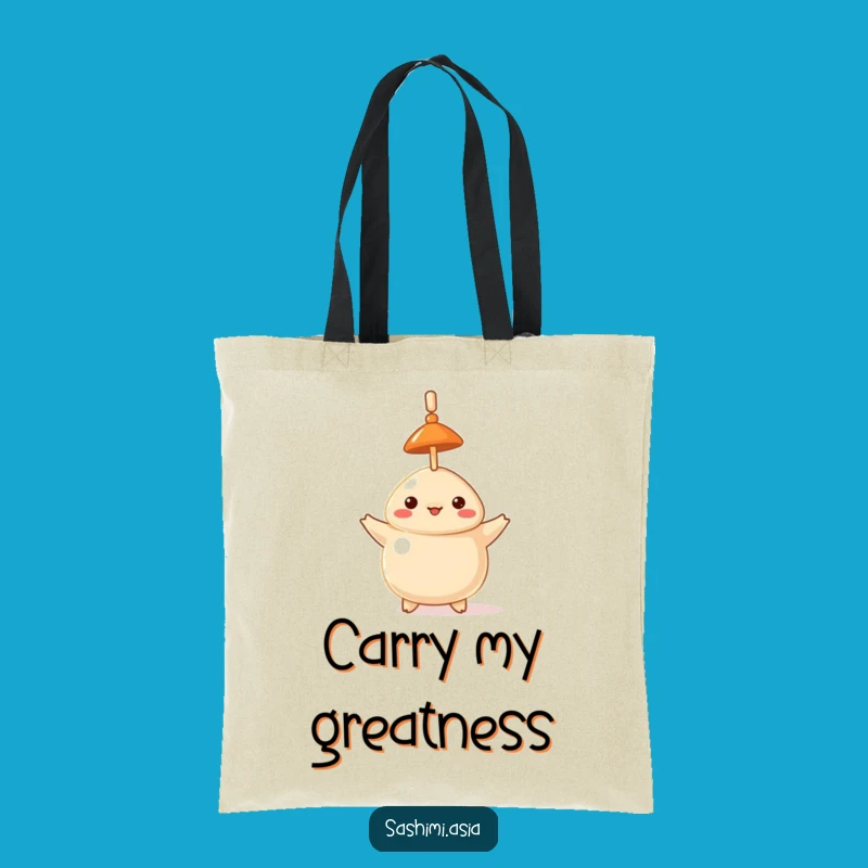 Funny Dumpling Hat Balancing Toothpick Tote Bag - Your Hilarious Everyday Carryall!