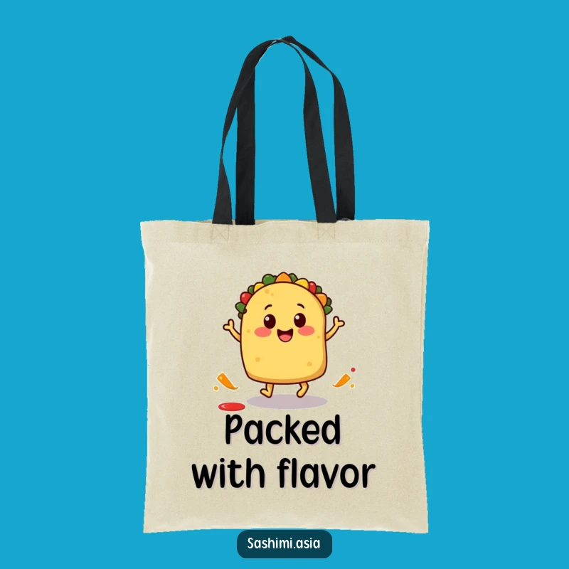 Funny Taco Tote Bag: Carry Your Fiesta with Salsa Splash Style Gift